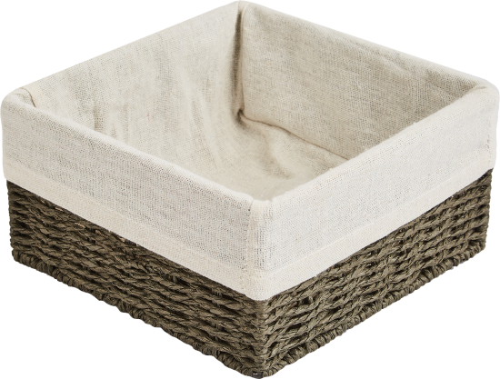 Корзина для хранения 20x10x20 см бумага цвет графит
