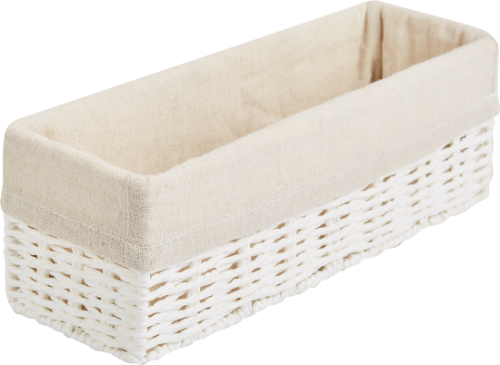 Корзина для хранения 30x10x10 см бумага цвет белый