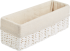 Корзина для хранения 30x10x10 см бумага цвет белый