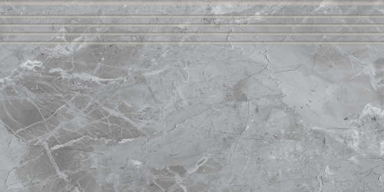 Ступень Grasaro Softmarble G-692-CR 29.4x60 см цвет серый 6 шт.