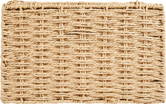 Корзина с крышкой для хранения 30x15x18 см бумага цвет бежевый