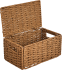 Корзина с крышкой для хранения 30x15x18 см бумага цвет коричневый
