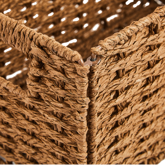 Корзина для хранения 30x15x18 см бумага цвет коричневый
