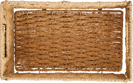 Корзина для хранения 30x15x18 см бумага цвет бежевый