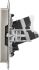 Компьютерная розетка двойная встраиваемая IEK Brite РК10-2-БрС RJ45 UTP cat 5e цвет сталь