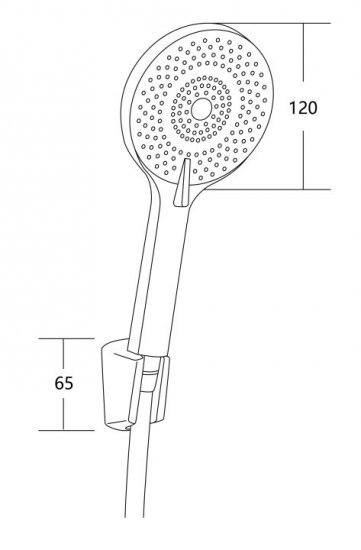 Набор для душа Esko Lavin SHS05B 3 режима цвет черный матовый