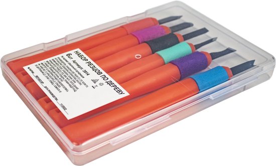 Набор резцов по дереву 3914, 6 шт.