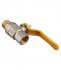 Кран шаровой газовый Tiemme 1/2 ВР(г) х 1/2 НР(ш) ручка