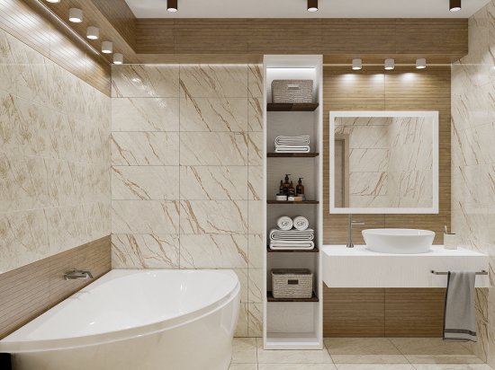 Плитка напольная Azori Forest Naturale 42x42 см 1.23 м² матовая цвет бежевый мрамор