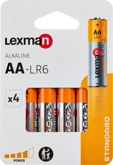 Батарейка алкалиновая Lexman АА 4 шт.