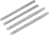 Вешалка настенная Ply 4 крючка 49.5x7 см цвет черный