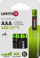 Батарейка аккумуляторная Lexman AAA 1000 mAh 4 шт.