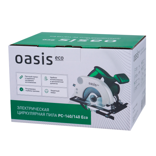 Пила циркулярная сетевая Oasis Eco 140/140 Eco, 1100 Вт, 140 мм