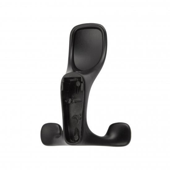 Мебельный крючок N00-N00-MB 10 см ЦАМ черный