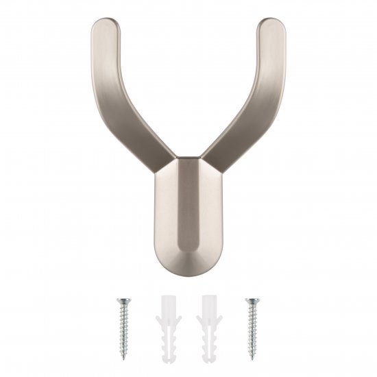 Мебельный крючок N00-N00-SN 13 см нержавеющая сталь никель