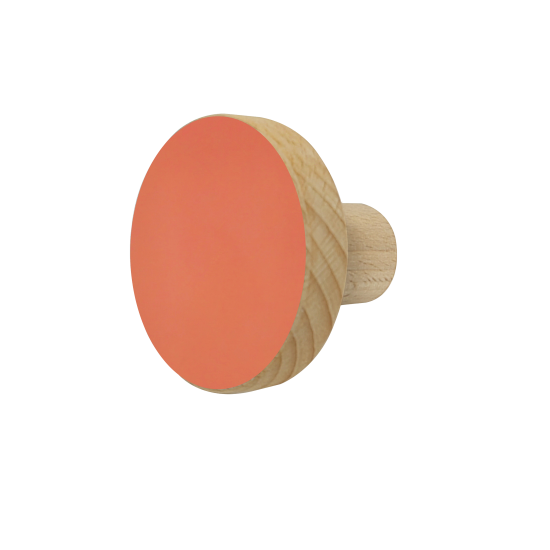 Вешалка настенная Rondo Coctail 1 крючок 6x6x4.7 см цвет красный