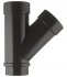 Тройник трубы Docke Lux пластиковый d100 мм 45° шоколад RAL 8019
