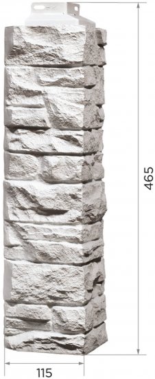 Угол наружный Fineber Скала цвет белый