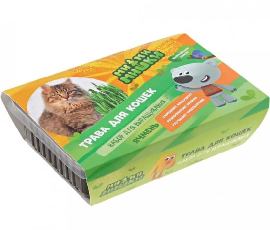 Набор для выращивания Ми-ми-мишки Трава для кошек ячмень