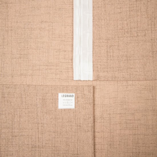 Штора искусственный лен бежевая 180х260 см Legrand Форест (58134666)