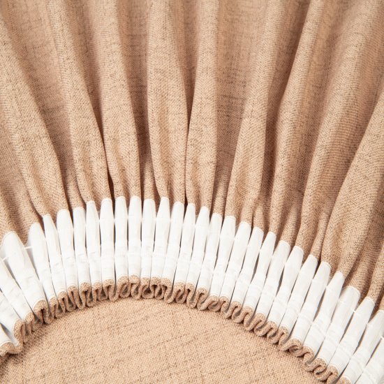 Штора искусственный лен бежевая 180х260 см Legrand Форест (58134666)