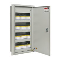 Щит распределительный встраиваемый EKF ЩРВ-48 стальной IP31 340х650х120 мм 48 модулей с замком