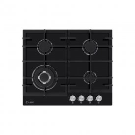 Варочная панель газовая Lex GVG 645 BBL 4 конфорки черная