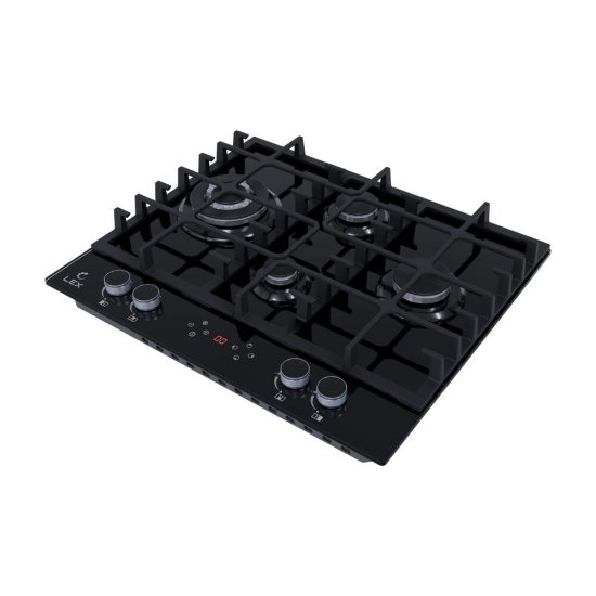 Варочная панель газовая Lex GVG 646T BBL 4 конфорки черная
