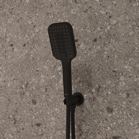 Подключение для душевого шланга Milardo Dale DALBL00M62 цвет черный матовый