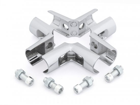 Соединитель 5-ти труб ⌀25 хром