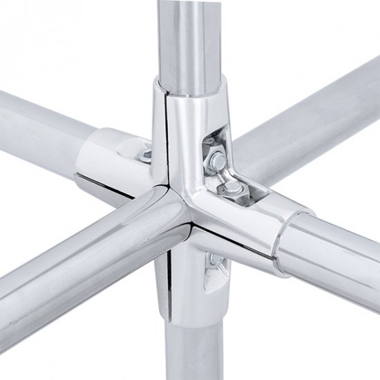 Соединитель 5-ти труб ⌀25 хром