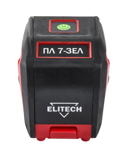 Нивелир лазерный Elitech ПЛ 7-ЗЕЛ зеленый луч штатив в комплекте, 30 м