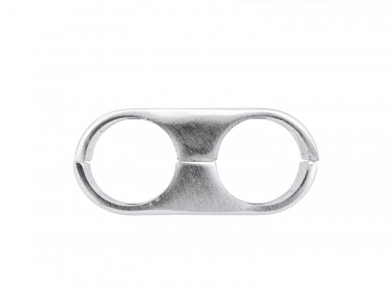 Соединитель 2-х труб параллельный ⌀25 хром