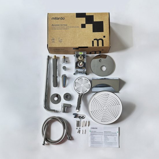 Душевая система Milardo Dale DALSB03M68 скрытого монтажа цвет хром