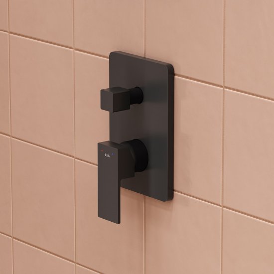 Душевая система Iddis Folk FOLBL03i68 скрытого монтажа цвет черный матовый