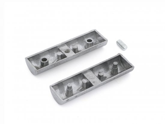 Соединитель 2-х труб скрытый ⌀25 хром