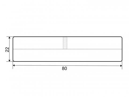 Соединитель 2-х труб скрытый ⌀25 хром