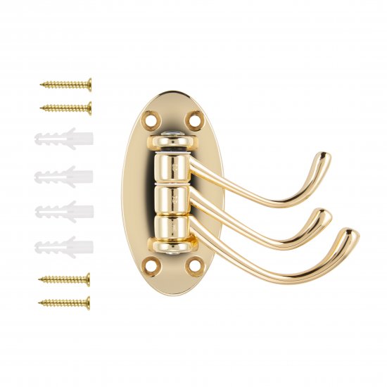 Мебельный крючок N00-N00-KG 10 см ЦАМ золото