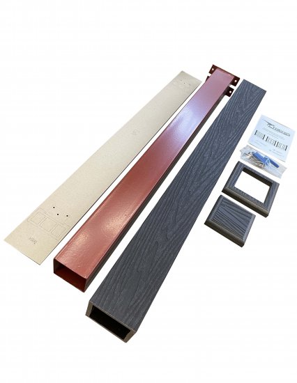 Столб оградительный фигурный Стандарт Старт/Финиш 100x1000 мм ДПК