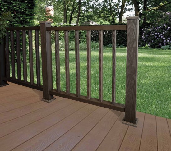 Столб оградительный фигурный Стандарт Старт/Финиш 100x1000 мм ДПК