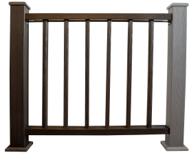 Комплект ограждений прямоугольных Стандарт 1100x1000 мм ДПК