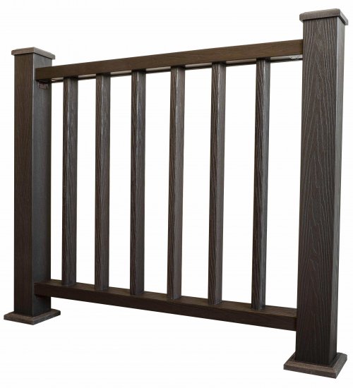 Комплект ограждений прямоугольных Стандарт 1100x1000 мм ДПК