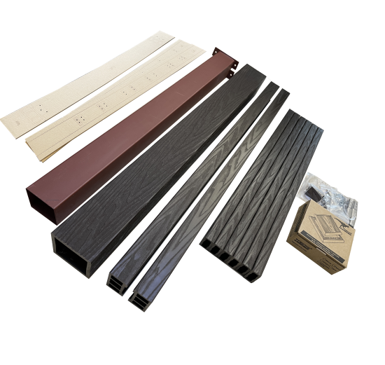 Комплект ограждений прямоугольных Стандарт 1100x1000 мм ДПК