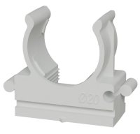 Держатель-клипса для труб Lexman D20 мм цвет серый 50 шт.