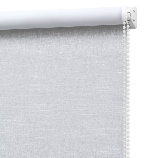 Рулонная штора блэкаут 70х160 см Decofest Каролина белая