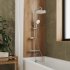 Душевая система Milardo Ideal Spa с верхним душем с лейкой с термостатом хром (ILSSBTHM06)