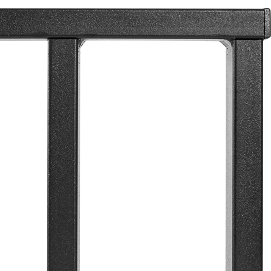 Боковина для стеллажа Лофт 630 мм сталь черная