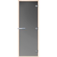 Дверь для бани и сауны стеклянная графит матовая DoorWood 690х1890 мм (DW02551)