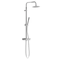 Душевая система Damixa Scandinavian Pure с верхним душем с лейкой со смесителем хром (936780000)
