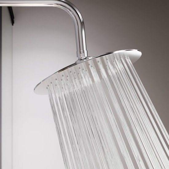 Душевая система Damixa Scandinavian Pure с верхним душем с лейкой со смесителем хром (936780000)